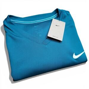 NWT Nike Court Dri-Fit Victory Men's Tennis Shirt CV2982 Teal Green Abyss 2XL